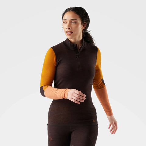 Women's Intraknit™ Thermal Merino Base Layer Colorblock 1/4 Zip
