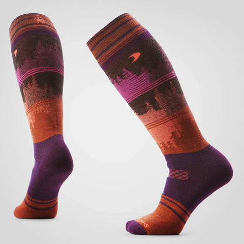 Women's Snowboard Twilight Vista Over The Calf Socks