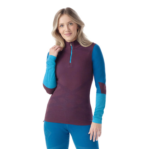 Women's Intraknit™ Thermal Merino Base Layer Colorblock 1/4 Zip