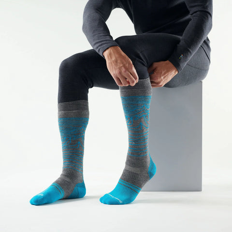 Snowboard Iguchi Pattern Over The Calf Socks